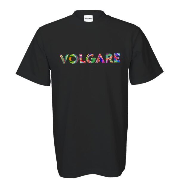 Volgare African Print Tee Black